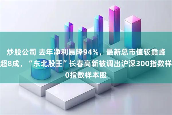 炒股公司 去年净利暴降94%，最新总市值较巅峰期跌超8成，“东北股王”长春高新被调出沪深300指数样本股